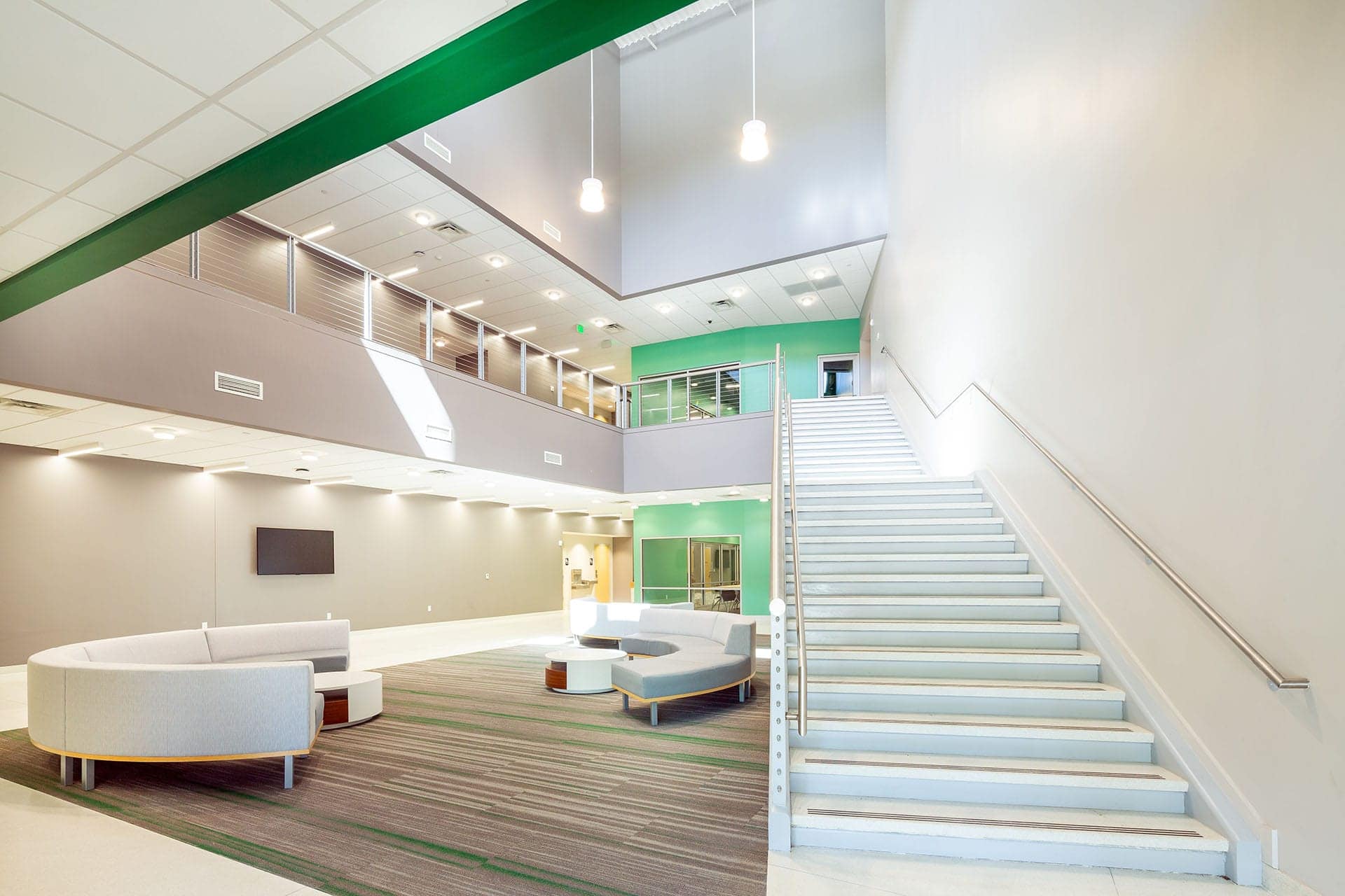 Pqh education highereducation juhealthscience lobby stairwell