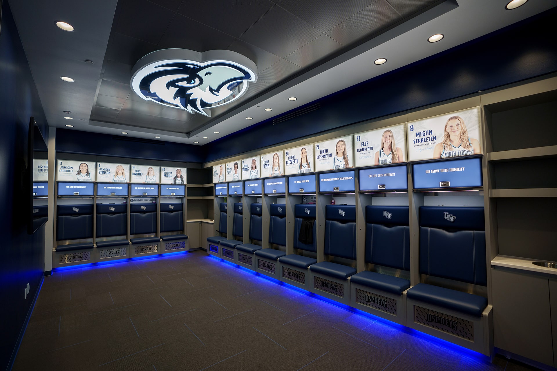 PQH HigherEducation Recreation UNFArenaLocker Women sBasketballLockers